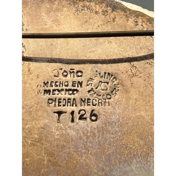 Vintage Taxco Fish Brooch Toño Sterling Silver Mixed Metal Turquoise  READ - Picture 9 of 9